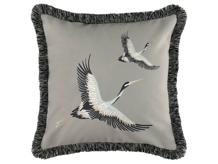 Housse de coussin Trail Gris/Anthracite 45 x 45cm Polyester