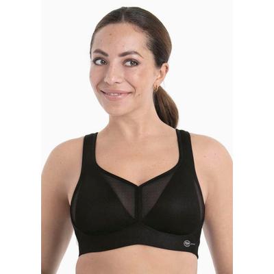 Sport-BH ANITA ACTIVE, Damen, Gr. 85, Cup C, schwarz, Obermaterial: 44% Polyamid, 42% Polyester, 14% Elasthan, BHs Sport-BH, Atmungsaktive Schale in triangelform, ultraleichtes Netz im Außencup
