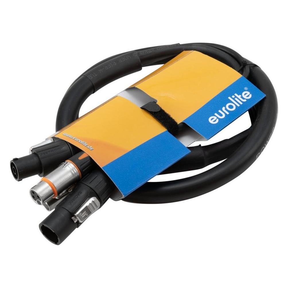 Eurolite Kombikabel DT-2 DMX IP T-Con/3 Pin XLR 5m (5 m) (30227793)