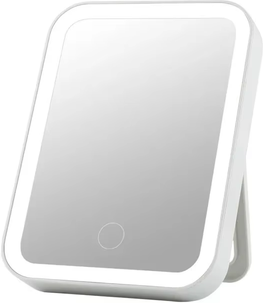 Fusion Finds Rechargeable LED Makeup Mirror With Touch Dimming Portable Travel Vanity Mirror white