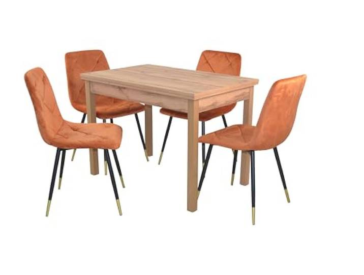 moebel direkt online 5tlg. Tischgruppe bestehend aus Esstisch und 4 Stühlen