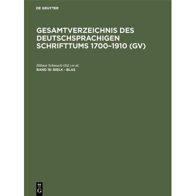 Bielk - Blas, Gebundene Ausgabe von , De Gruyter Saur, 978-3-11-124718-2