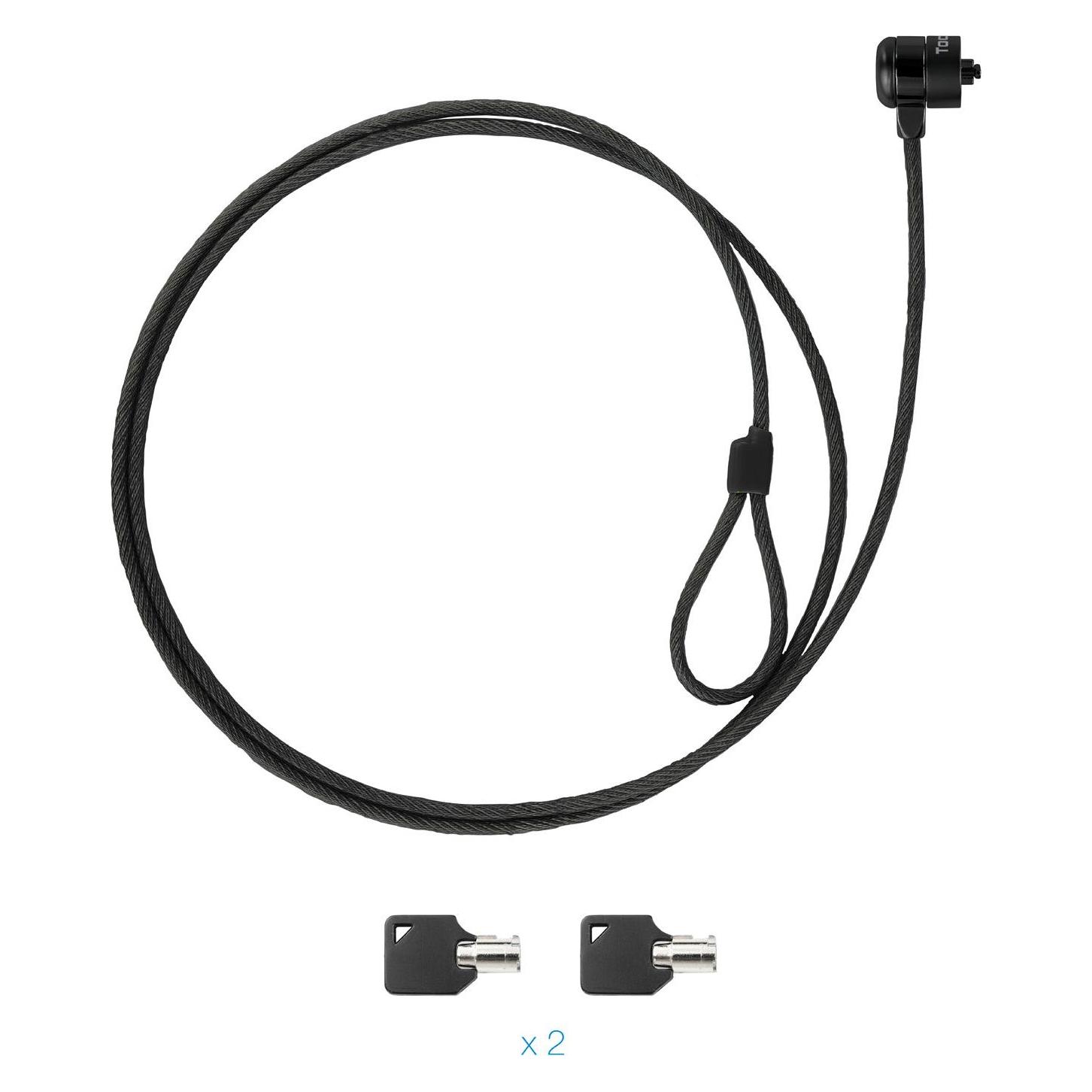 Tooq Technology Cable Seguridad Con Llave Para Portatiles 1.5m (TQCLKC0025-G)