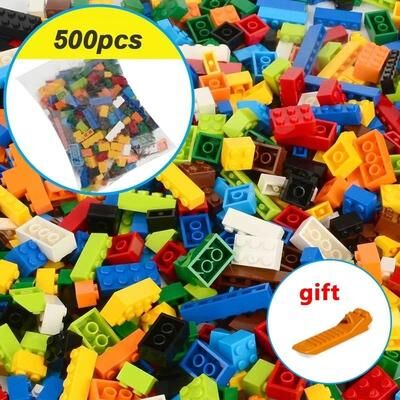 Uplifted Goods 1000 Piece Building Blocks City DIY Creative Bricks Set boys 500pcs