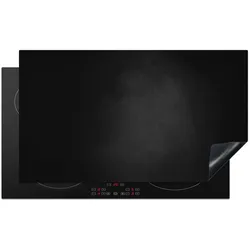 HERDABDECKPLATTE Beton - Schwarz - Grau - Strukturiert - Industriell Induktionsschutz 91.2x52 cm