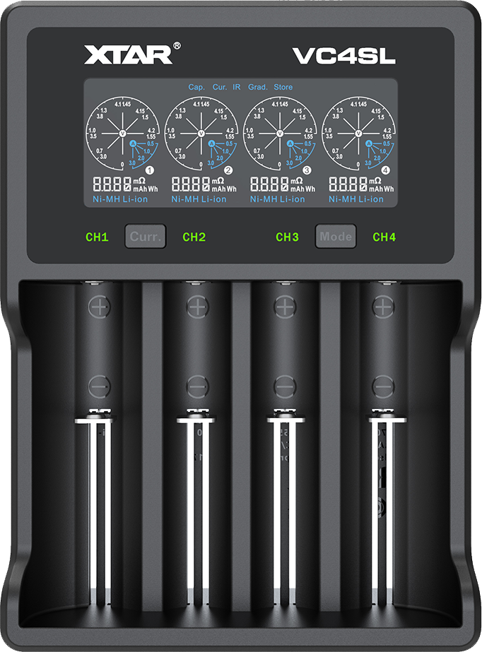 Xtar VC4SL USB Battery Charger for Li-Ion and NiMH Batteries