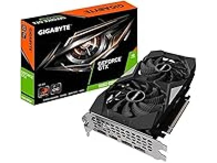 GIGABYTE Gv-N166SOC-6GD Carte Graphique GeForce GTX 1660 Super OC 6G, 2 Ventilateurs Windforce, 6 Go 192 Bits GDDR6, Carte vidéo