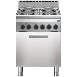 Virtus Elektroherd, 4 Platten, 1 Elektrokonvektionsofen mit Elektrogrill (MS66CFE)