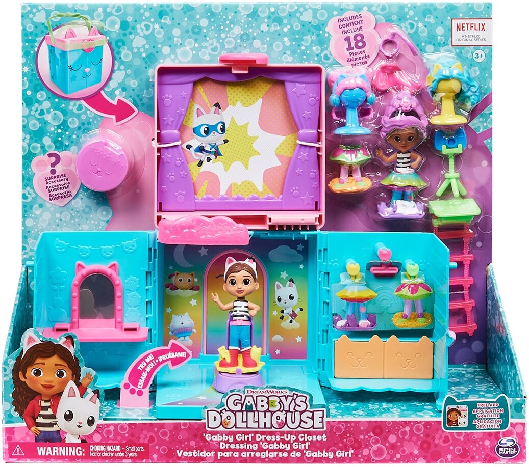 Gabbys Dollhouse Playset Gabby's Rainbow Closet Gabby's Dollhouse Spin Master.