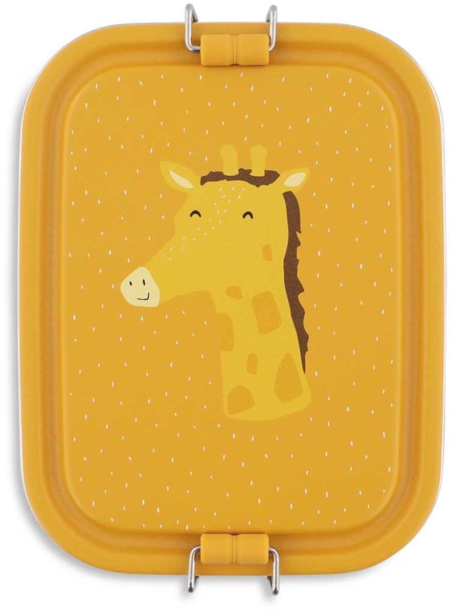 Trixie Lunchbox voor kinderen, klein, Mr. Giraffe, Geel, RVS