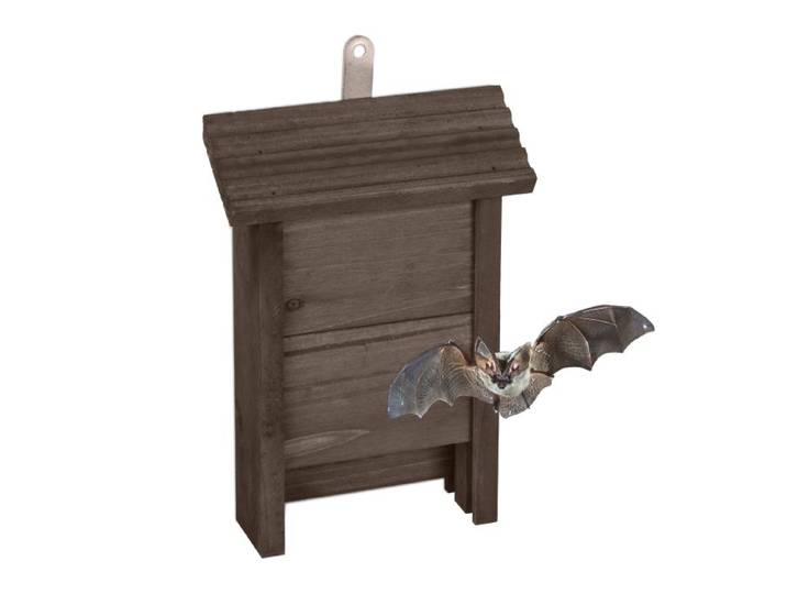 Relaxdays Brauner Fledermauskasten aus Holz