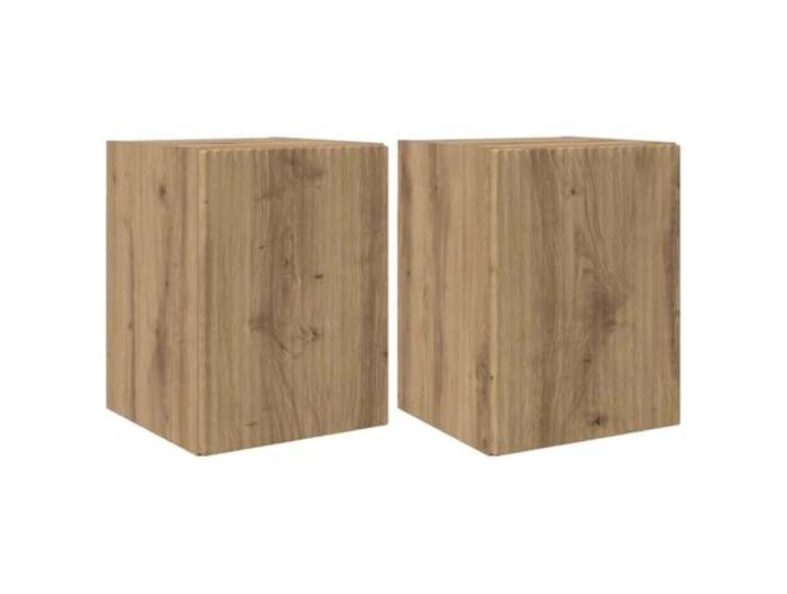 Makastle TV-Wandschrank 2 STK. Kunsthandwerk Eiche 30x31x40 cm