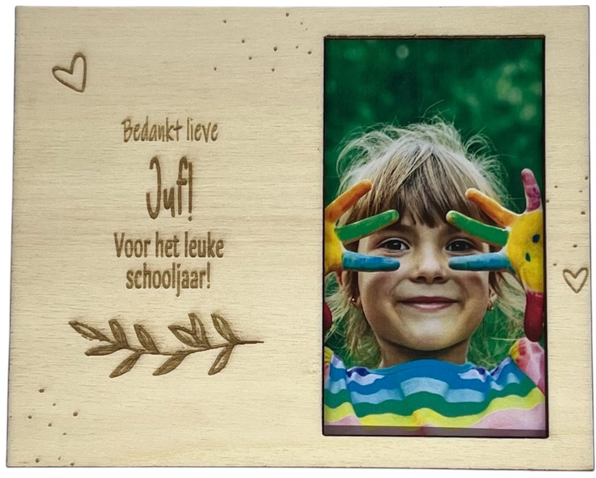 Fotokader Liefste Juf - Bedankt Juf - Cadeau voor het einde van het schooljaar