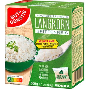 Gut&Günstig Reis Langkorn Spitzenreis, 4 Kochbeutel, 500 g