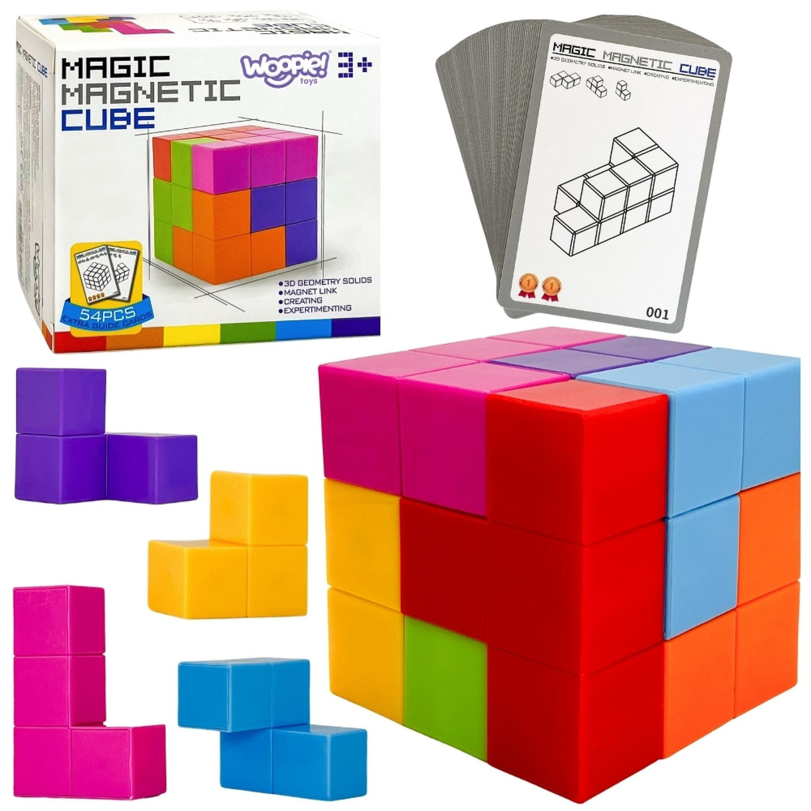 Woopie Tetris kubuspuzzel met kaartenset