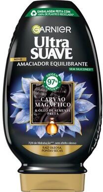 Garnier Ultra Suave Amaciador Equilibrante Carvão 400 ml