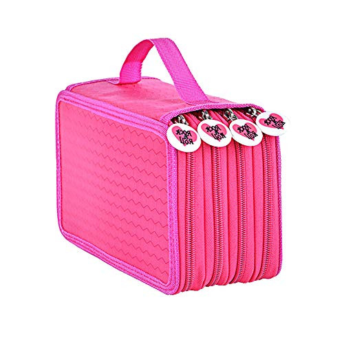Yosoo Multifunctionele Etui voor Schrijfwaren met Grote Capaciteit, Rood