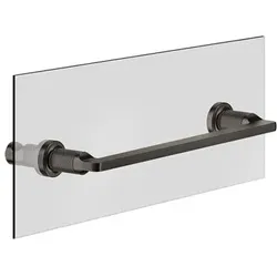 Gessi Inciso Handtuchhalter 300 mm, Montage an Glaswand, 58613710, Farbe: Messing PVD