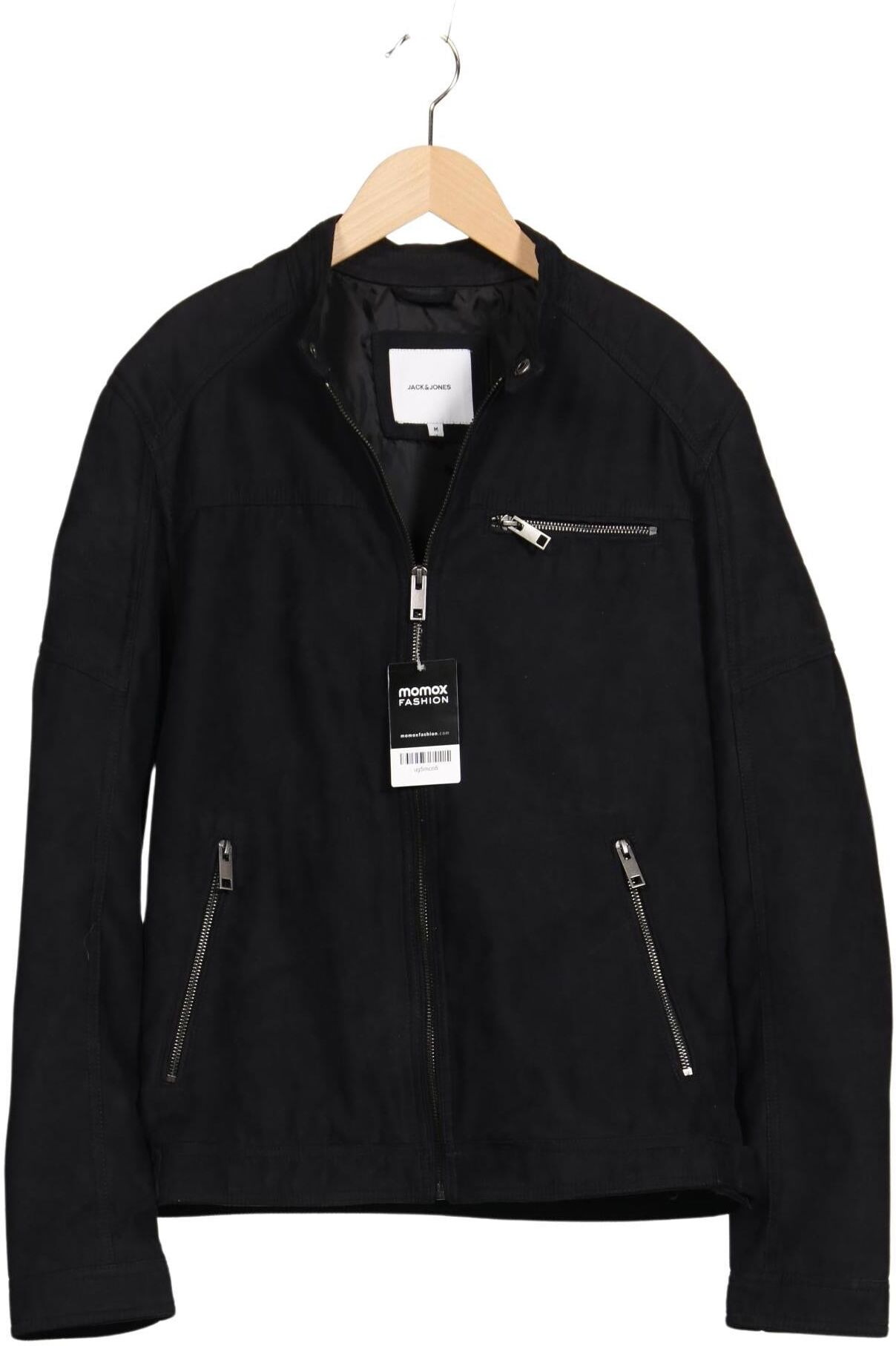 Jack & Jones Herren Jacke, Schwarz, Gr. M, Synthetik - Second Hand