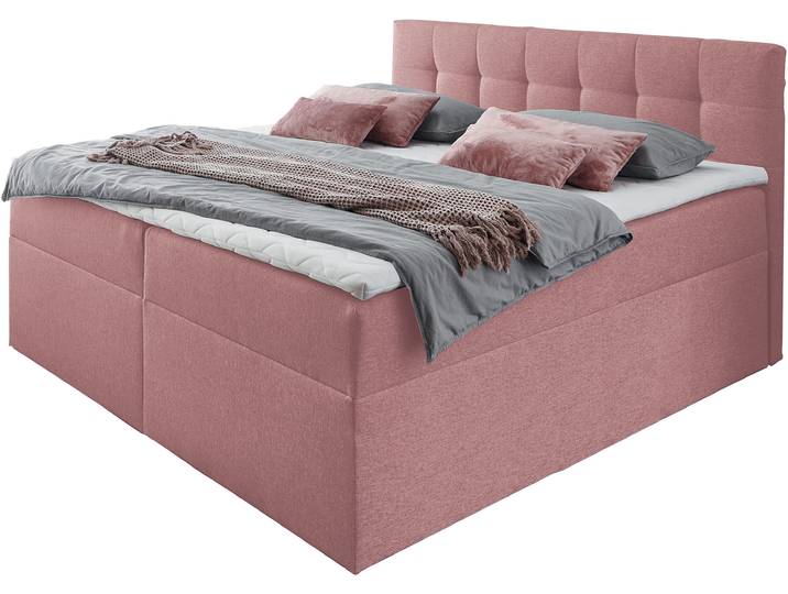 Boxbett HOME AFFAIRE, rosa, B:182cm L:210cm, Komplettbetten