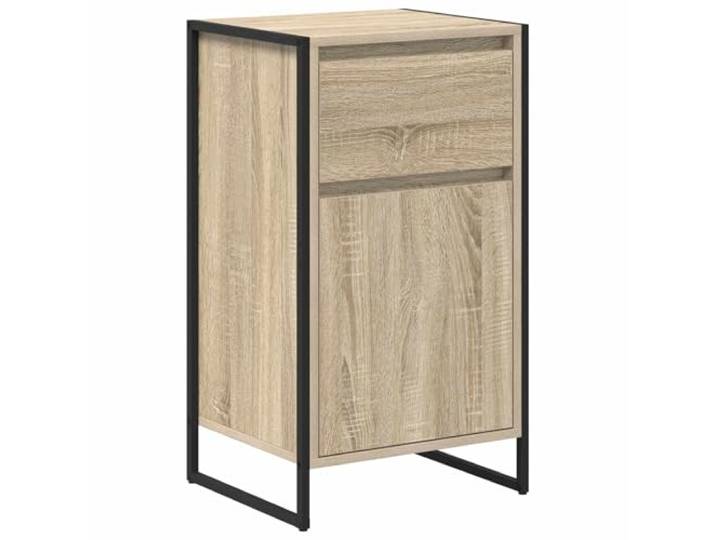 Sideboard Sonoma 43 x 36 x 75,5 cm Holzwerkstoff Stahlrahmen, verstellbare Regale, großzügige Fächer, industrielles Design, Wohnzimmer, Innenbereich, Montage erforderlich