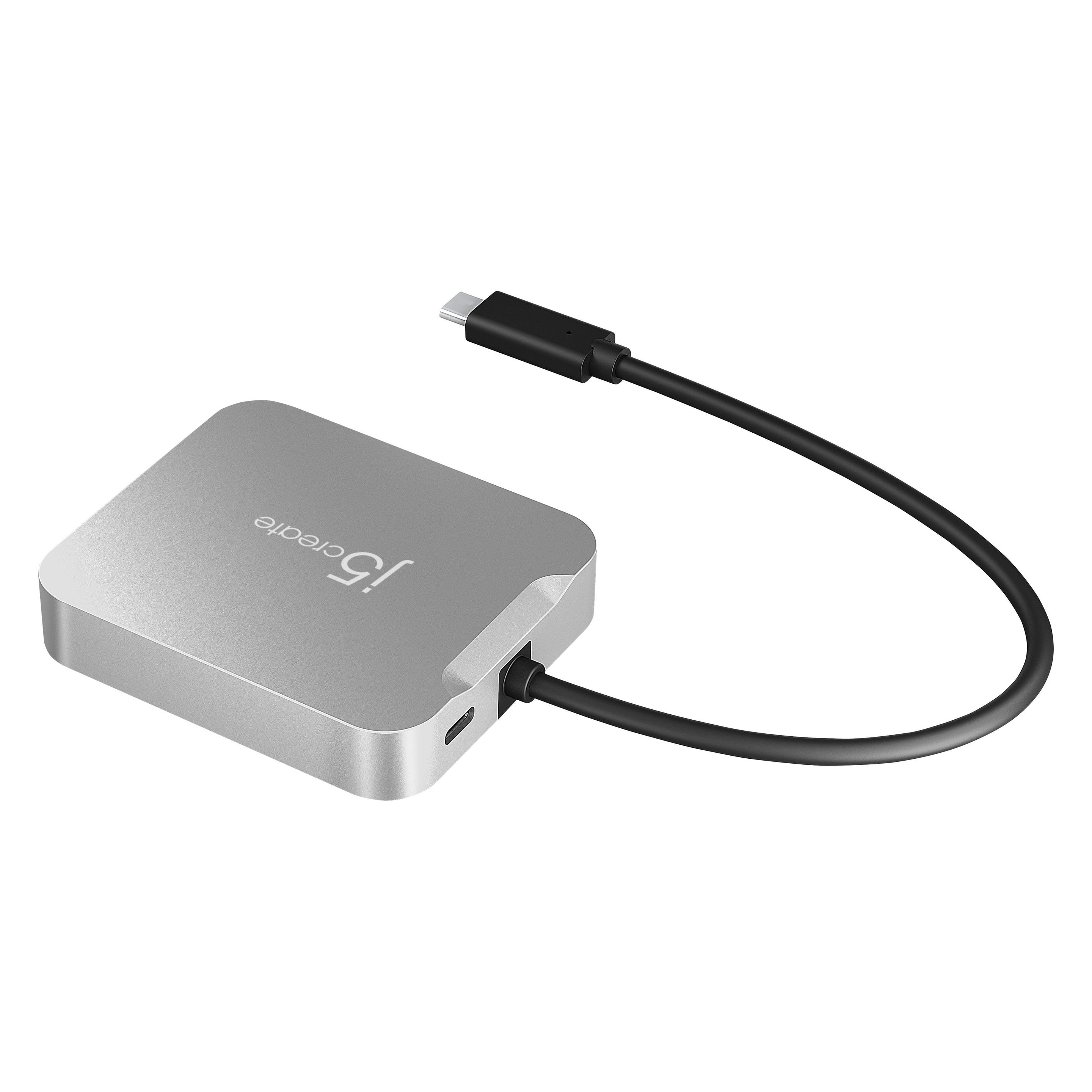 j5Create JCD391-N Adattatore multiporta PD 4K60 Elite USB-C (USB-C, 3 Ports) (JCD391-N)