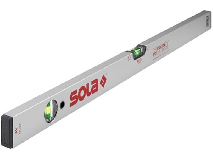 SOLA AV waterpas 80 cm - nauwkeurige waterpas voor professionals, gepatenteerde SOLA-FOCUS waterpas, betere leesbaarheid bij schemerlicht, robuust aluminium profiel, 30 jaar waterdichtheid garantie