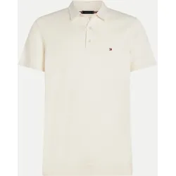 Regular-Fit Strick-Poloshirt Weiß M