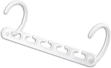 HomeDecorAndMore LLC Space Saving Magic Hangers Closet Organizer Metal Clothes Rack 1pcs Plastic White