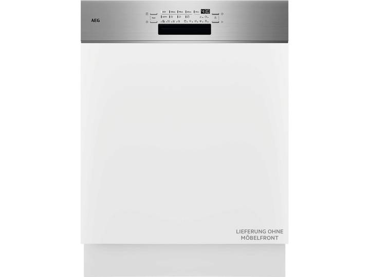AEG teilintegrierbarer Geschirrspüler GT8200B4SCM , Energieeffizienz: B, weiß (edelstahl), B:59,6cm H:81,5cm T:58cm, Geschirrspüler, ComfortLift Unterkorb: Be- und Entlade deine Spülmaschine ohne Bücken, teilintegrierbarer Geschirrspüler