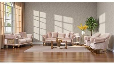 Furnia Koda 4 Pieces Living Room Sets 1 Sofa 1 Loveseat 2 Chair