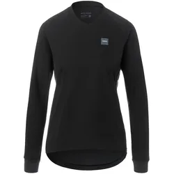 Giro, Damen, Velotrikot, W Roust LS Wind Jersey (S), Schwarz, S