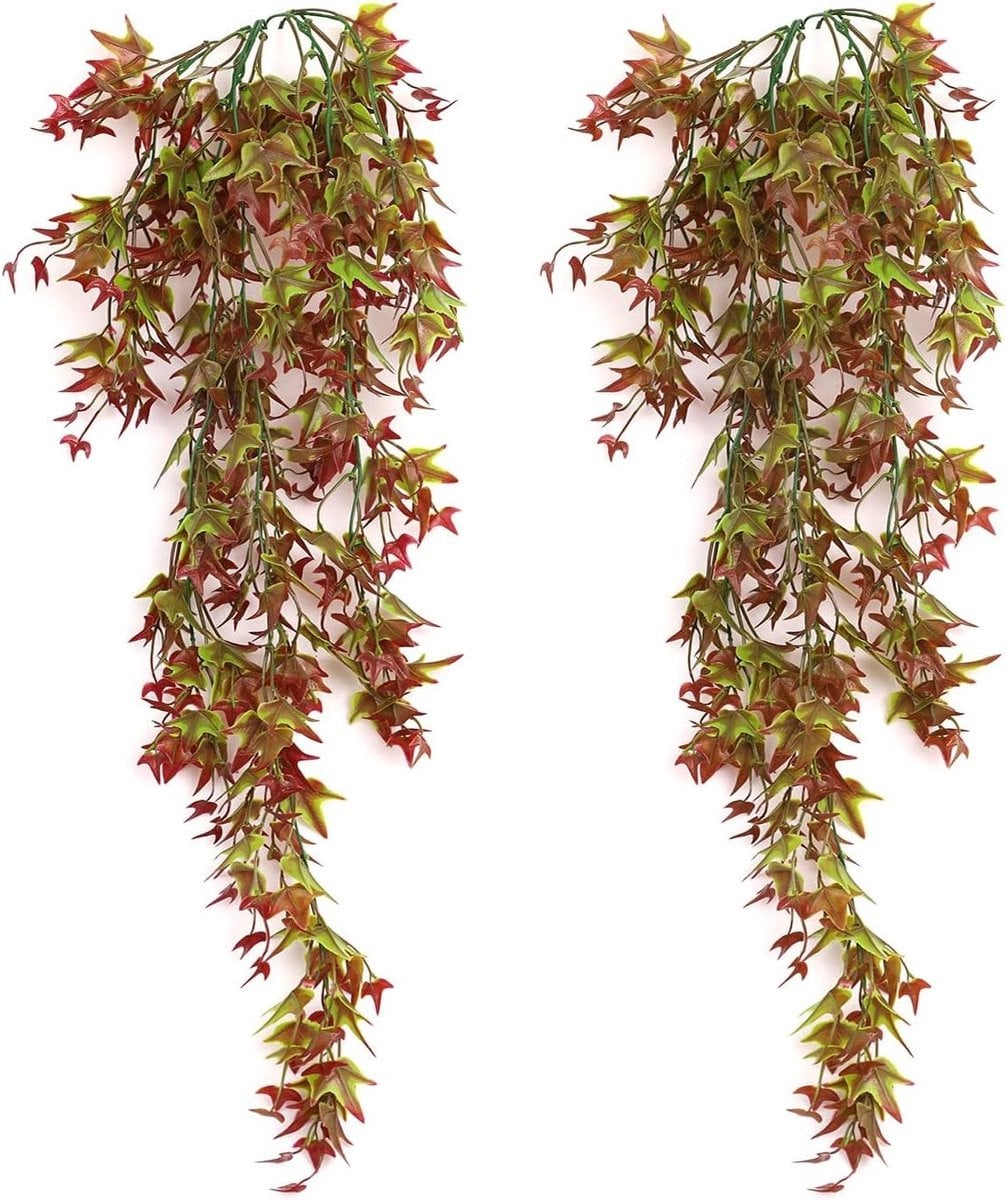 Set van 2 hangende kunstplanten, 70 cm, groen