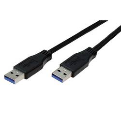 Bachmann USB-Kabel USB 3.0 USB-A Stecker 3 m Schwarz PVC-Mantel 918.082