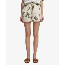 Superdry für Damen. W7110497A Shorts Printed Beach beige (XXS), Lässig, Baumwolle