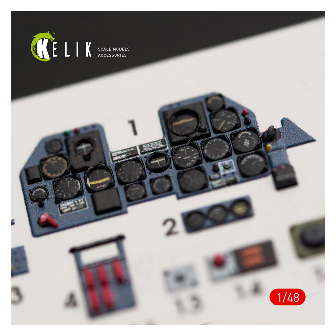 Kelik P-47M Thunderbolt interior 3D decals for Tamiya kit (K48014)