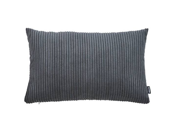 Housse de coussin Zoom Gris/Anthracite 60 x 40cm Velours côtelé