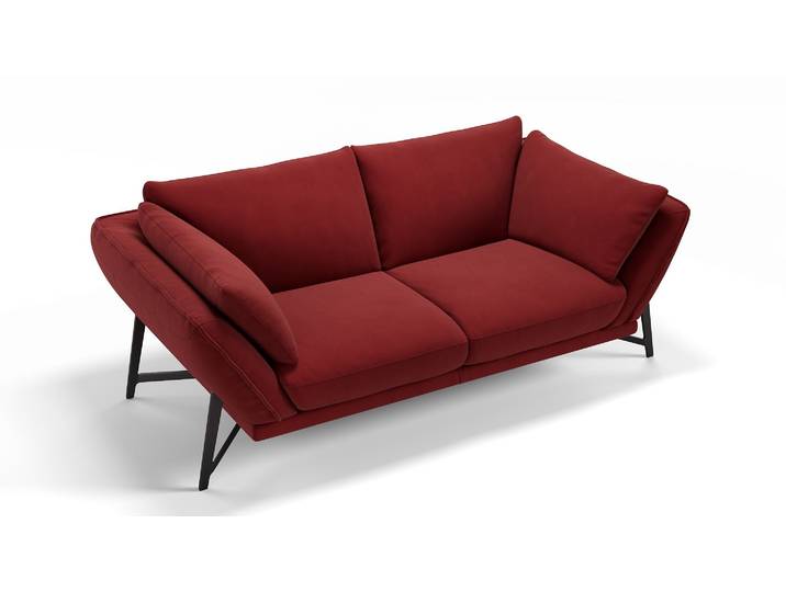 Stoff Sofa 2-Sitzer ESTELLA Hochwertige Luxus Couch