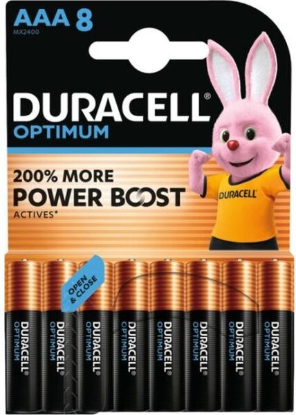 Duracell Optimum Aaa Batteri, 8 Stk