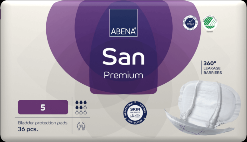 Abena San Premium 5 - 4 paquets de 36 protections