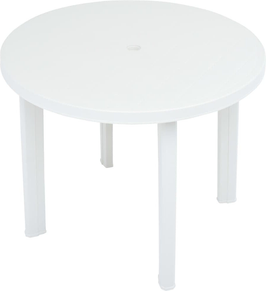 Dakota Fields Vo Round Outdoor Bistro Table - 89 cm W 89 cm D White