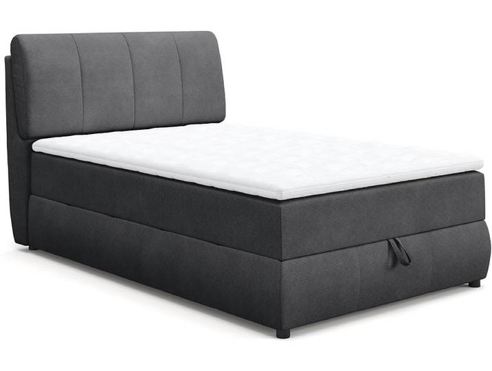 Kastenbett COOPER II anthrazit 140x200cm halbfest