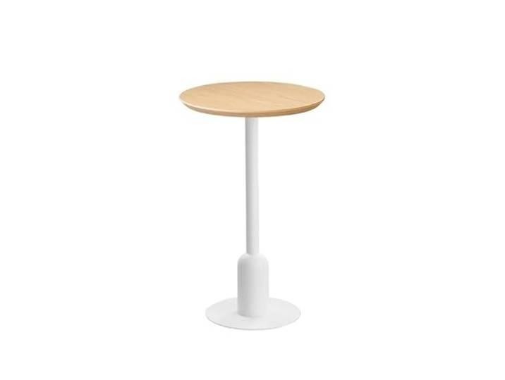 Langer Bartisch Moderner Restaurant-Bartisch, Wohn- Und Freizeitmöbel 27,55 * 41,33 Zoll, Weiße Beine, Runde 3 Cm Dicke Tischplatte, Geeignet For Cafés