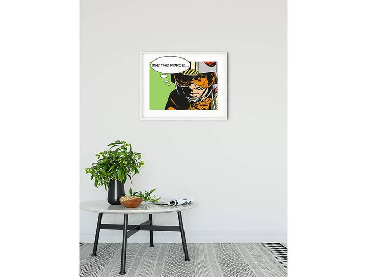 Wandbild Comic Quote Luke Fotopapier mit seidenmatter Oberfläche und hoher Lichtbeständigkeit Multicolor 70 x 50cm