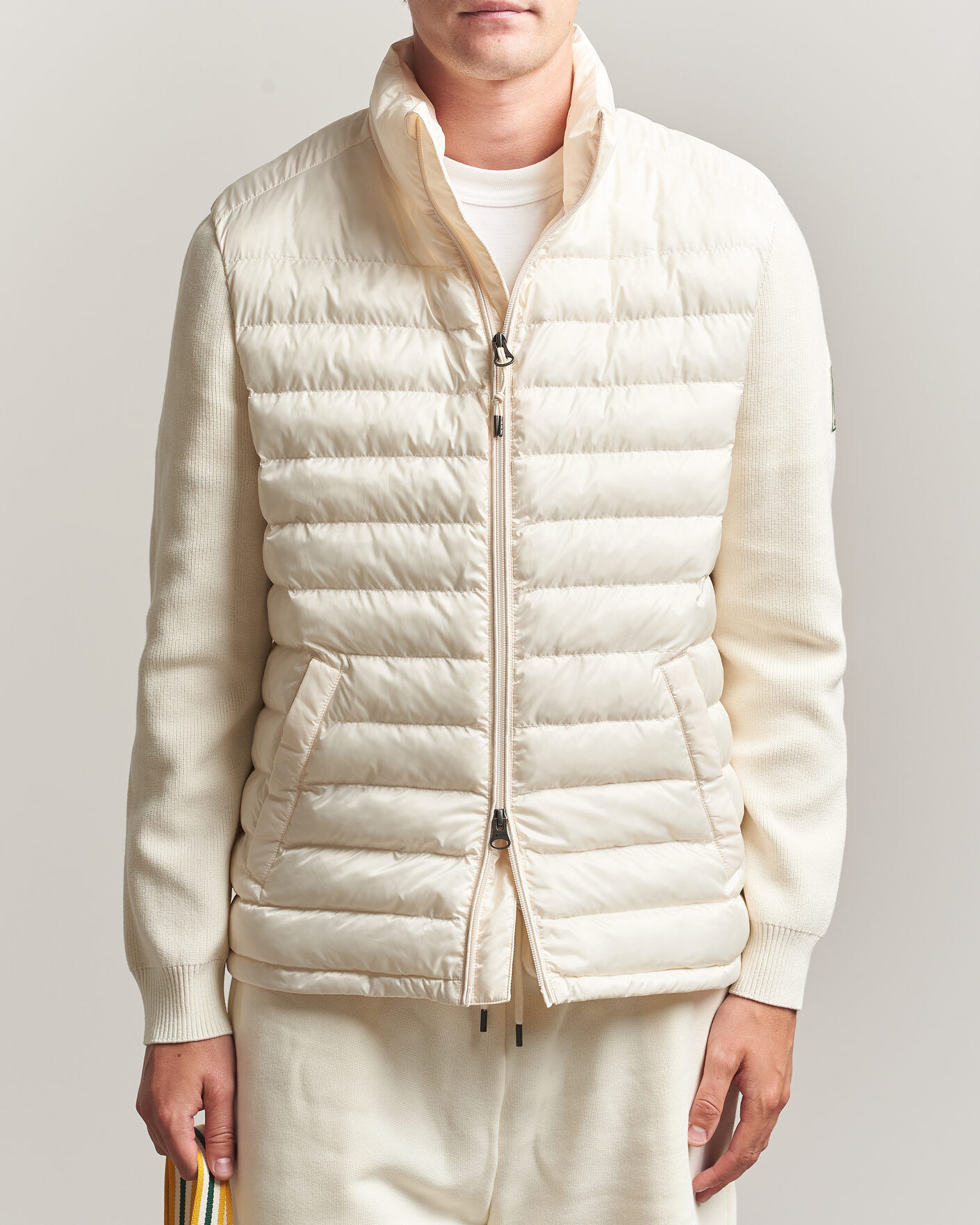 Gant Tournament Mixed Media Jacket Cream men L Hvid