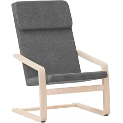 vidaXL Relaxsessel Dunkelgrau Stoff