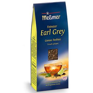 Meßmer Tee Earl Grey, Ganzes Teeblatt, Schwarzer Tee mit Bergamottenaroma, loser Tee, 150 g