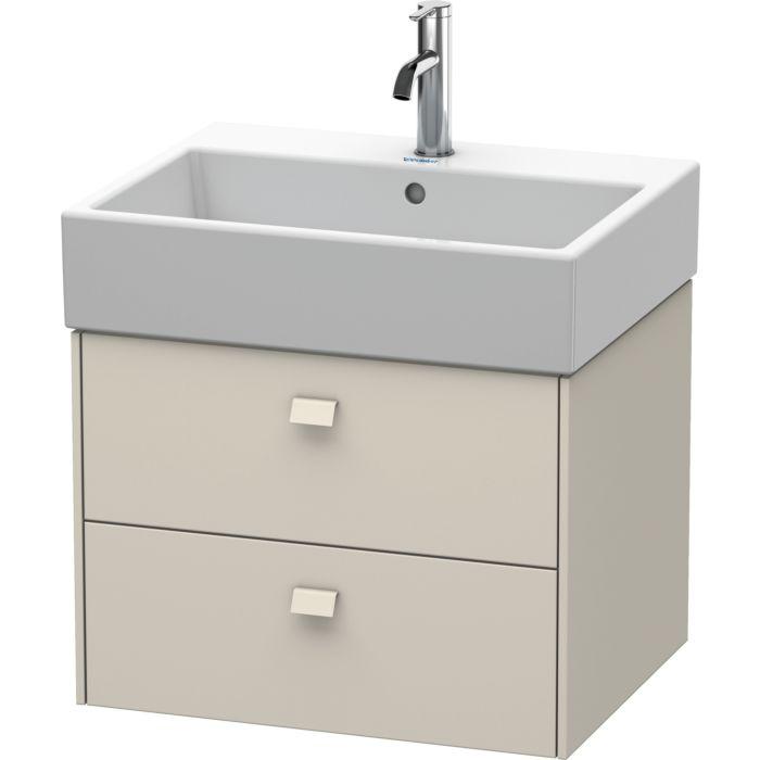 Duravit Brioso Waschtischunterbau BR415309191 584x459mm, Taupe, 2 Auszüge