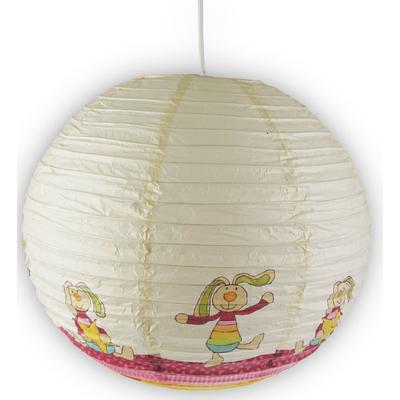 NIERMANN Hängeleuchte "Papier-Pendelleuchte Rainbow Rabbit", bunt, 1, Ø 40cm H: 40cm, 1 Stk., Leuchten, Kinderzimmer, Kinderlampe, Kinderlampe