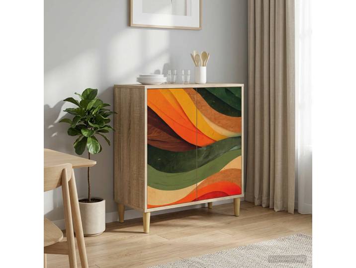 vidaXL Sideboard BONN Sonoma 69 x 33 x 75 cm Holzwerkstoff